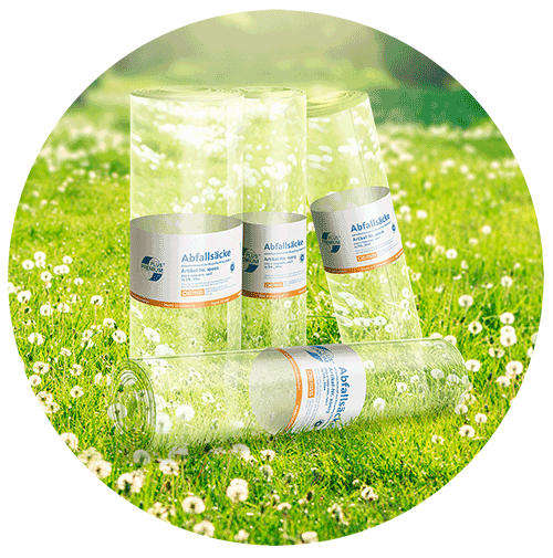 Klimaneutralisierte Müllbeutel