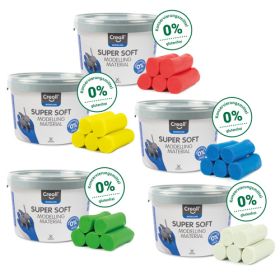 Creall Supersoft Knete, Sortiment, 5 x 1750 g-image