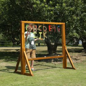 Outdoor Maltafel, transparent, inkl. 4 Standfüßen-image