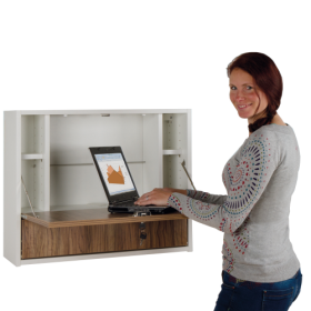 Notebookschrank zur Wandmontage für 1 Notebook B/H/T: 75x60x22-image