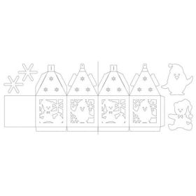 Blanko Windlichter Wintertiere, 2 Stk.-image