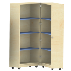 Bücherwagen mit 6 Einlegeböden, zusammenklappbar, fahrbar B/H/T: 80x167,5x64 cm-image