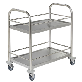 Servierwagen Midi B/H/T: 70x78x40 cm, Edelstahlausführung, 2 Ablageebene-image