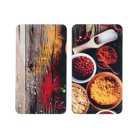 Herd-Abdeckplatte Gewürze, 2er Pack, 30 x 52 x 0,5 cm, hitzebeständig bis 200 °C-image