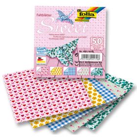 Faltblätter Sweet, 15 x 15 cm, Sortiment, 50 Blatt-image