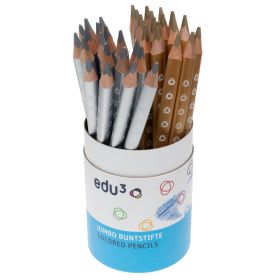 edu³ Jumbo tri, 36er-Dose, gold & silber-image