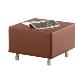 Wellness Oase Form: Quadrat (groß), B/H/T: 112x40x112 cm, Farben wählbar, Bezugsstoff: Kunstleder-image