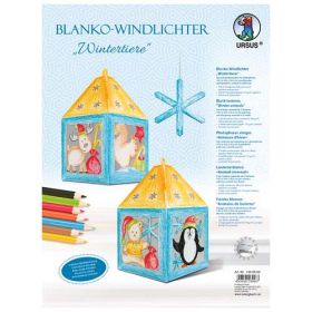 Blanko Windlichter Wintertiere, 2 Stk.-image