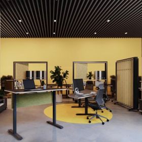 RollingRack, mobiles Garderoben-Regal mit Akustik-Elementen B/H/T: 165x190x44 cm-image