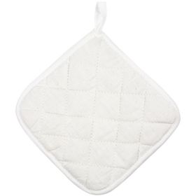 Topflappen personalisieren: Topflappen weiss zum Bemalen (4er-Set)-image