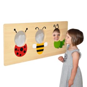 Wandelement m. Spiegel - Wiesentiere-image