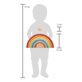 Holzbausteine Regenbogen Safari-image