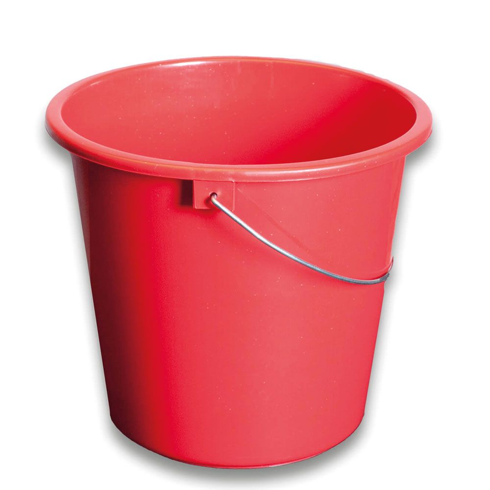 Haushaltseimer, Kunststoff, Metallbügel, 5 l, rot-image