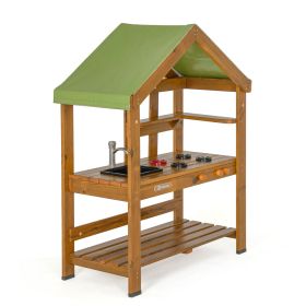 Outdoor Spielküche aus Holz mit Dach-image