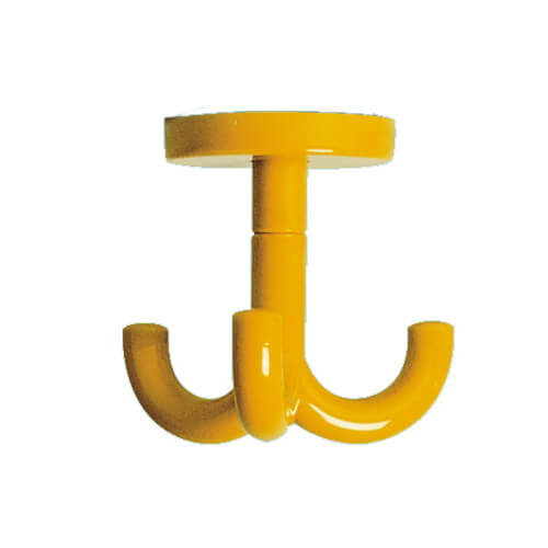 3er Kleiderhaken 12 gelb