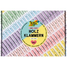 Holzklammern pastel Jumbo-Packung, 500 g-image