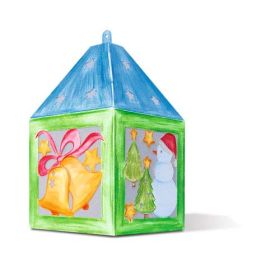 Blanko Windlichter Weihnachtszeit, 2 Stk.-image