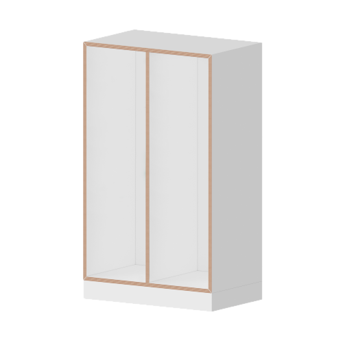 qickly® Zweierregal Korpus 3 Ordnerhöhen B/H/T: 70,1x110,5x42,6 cm-image