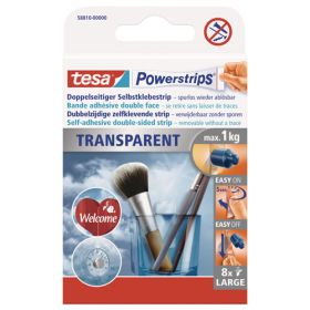 tesa Power-Strips transparent, 5 x 2 cm, 8 Stk.-image