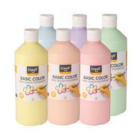 Creall Basic Color 6er-Set Pastell, 6x 500 ml-image