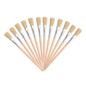 Borstenpinsel 12 Stk., lange Borsten, Gr.1-image