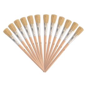 Borstenpinsel 12 Stk., lange Borsten, Gr.2-image