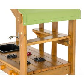 Outdoor Spielküche aus Holz mit Dach-image
