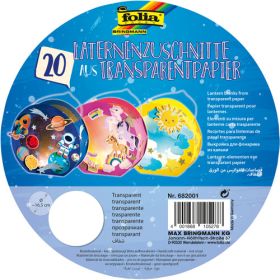Laternenzuschnitte rund, transparent, Ø 16,5 cm, 20 Stk.-image
