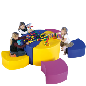 Swing-it Sit Tischgruppe, 7 teilig Bezug Kunstleder Je Element B/H/T: 120/60x30/60x60 cm-image