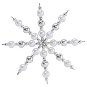 Perlensterne Bastelset für 5 Sterne, Blau-Silber-image