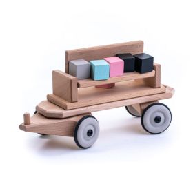 DYNAMIKO Holzzug Lore/Kippwagen-image