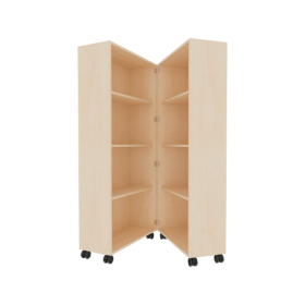 Bücherwagen mit 6 Einlegeböden, zusammenklappbar, fahrbar B/H/T: 80x167,5x64 cm-image