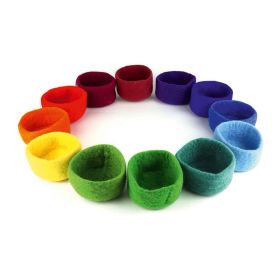 Filz-Schalen-Set groß, 12 Stk., für Farbkreis-image