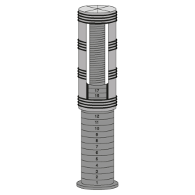 4 Höhenversteller für Tischbeine mit  60 mm Durchmesser-image