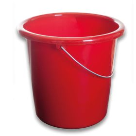 Haushaltseimer, Kunststoff, Metallbügel, 10 l, rot-image