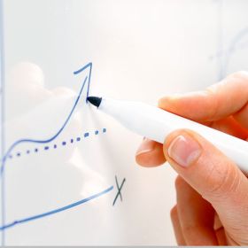 Magnet- und Schreibtafel, 100 x 200 cm  (Slim-Board)-image