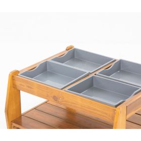 Kleiner Outdoor Sand & Matschtisch aus Holz-image