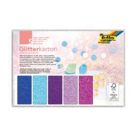 Glitterkarton ICE, 300 g, 5 Bogen, 50 x 70 cm-image