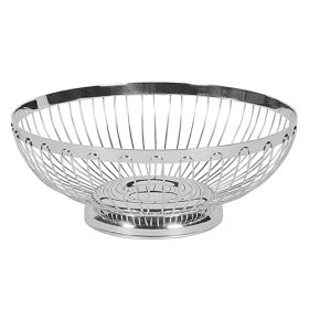 Brot-/Obstkorb Edelstahl, Ø 25,5 cm x 9,5 cm-image