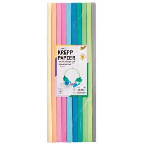 Krepp Papier Pastell: Sortiment TREND, 10 Rollen, 10 Farben-image