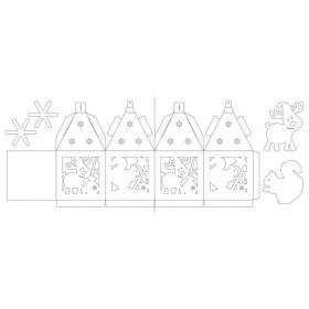 Blanko Windlichter Wintertiere, 2 Stk.-image