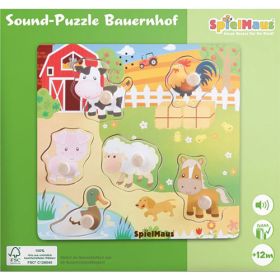 SpielMaus Holz Sound Holzpuzzle Bauernhof-image