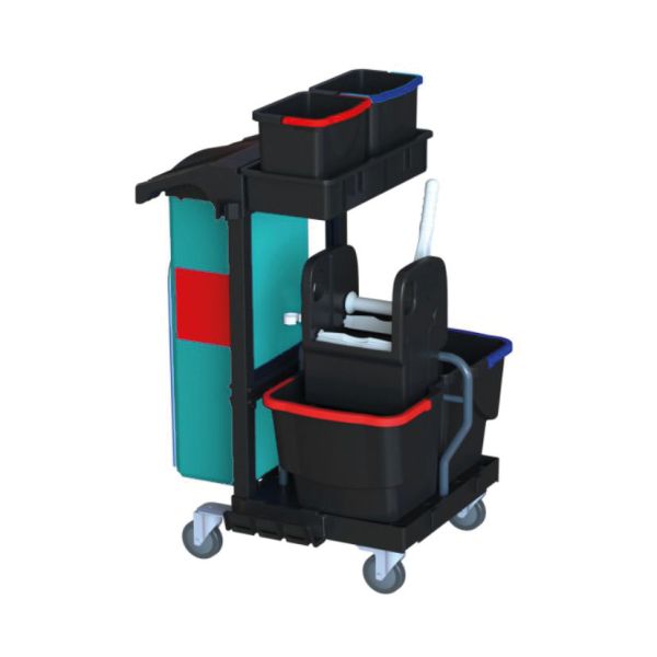 Reinigungswagen EcoBlack 100 kpl. mit Presse-image