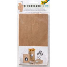 Blockbodenbeutel natur, 15 Stk.-image