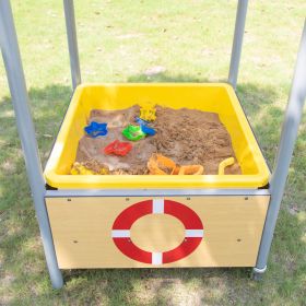 Mobiler Matschtisch mit Schrägdach-image