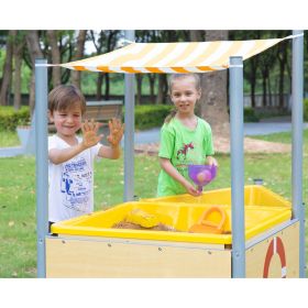 Mobiler Matschtisch mit Schrägdach-image