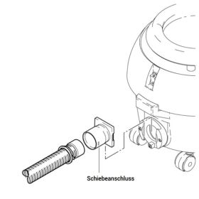 Schiebeanschluss für Saugschlauch für Staubsauger S10 plus-image