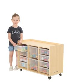 Mobiles Regal m.3 Reihen- 8 kleine & 2 große Boxen-image