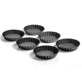 Tortelett, 6er Set, Ø 10 cm, schwarz-image