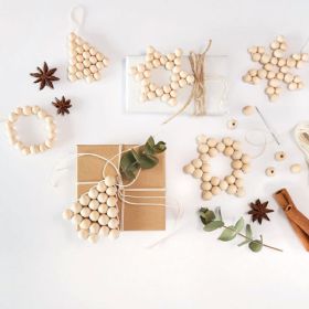 Holzperlen Sterne-Set natur, 160 Perlen-image